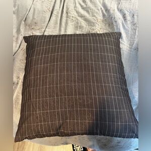 Calvin Klein Brown and White Accent Pillow